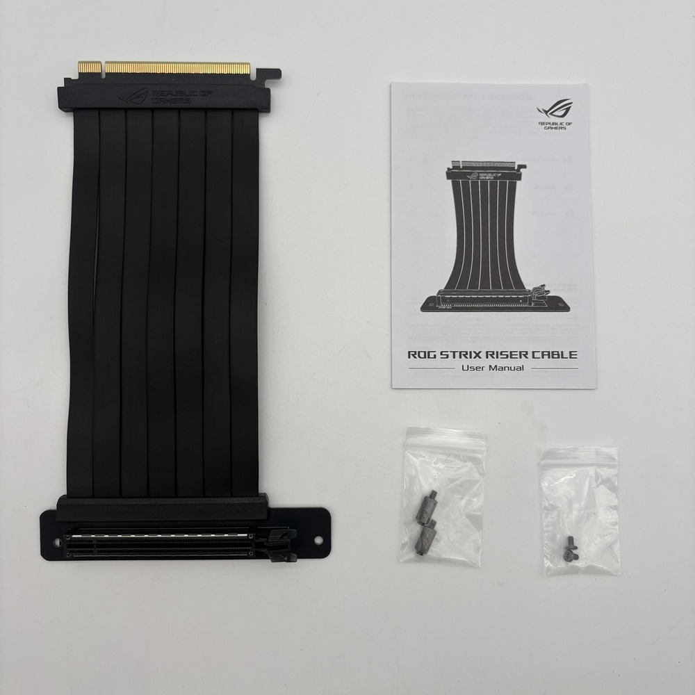 ASUS ROG Strix Premium Riser Cable 240mm PCIe 3.0 x16 RS200 Black SafeSlot
